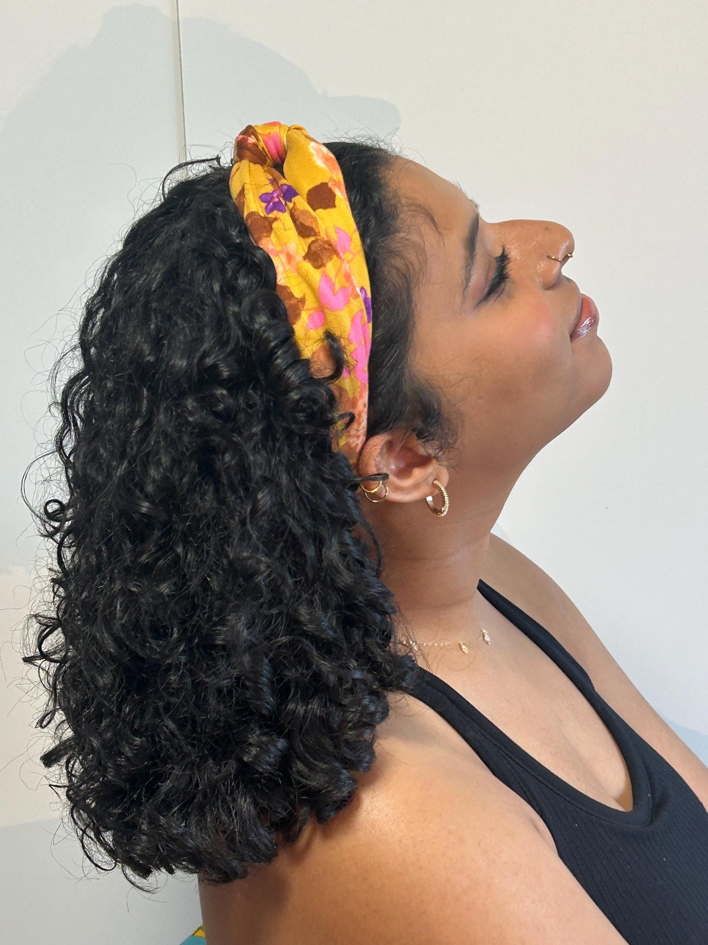 Knotted Turban Headband: Wide Twist, Autumn Colors - Active Wear