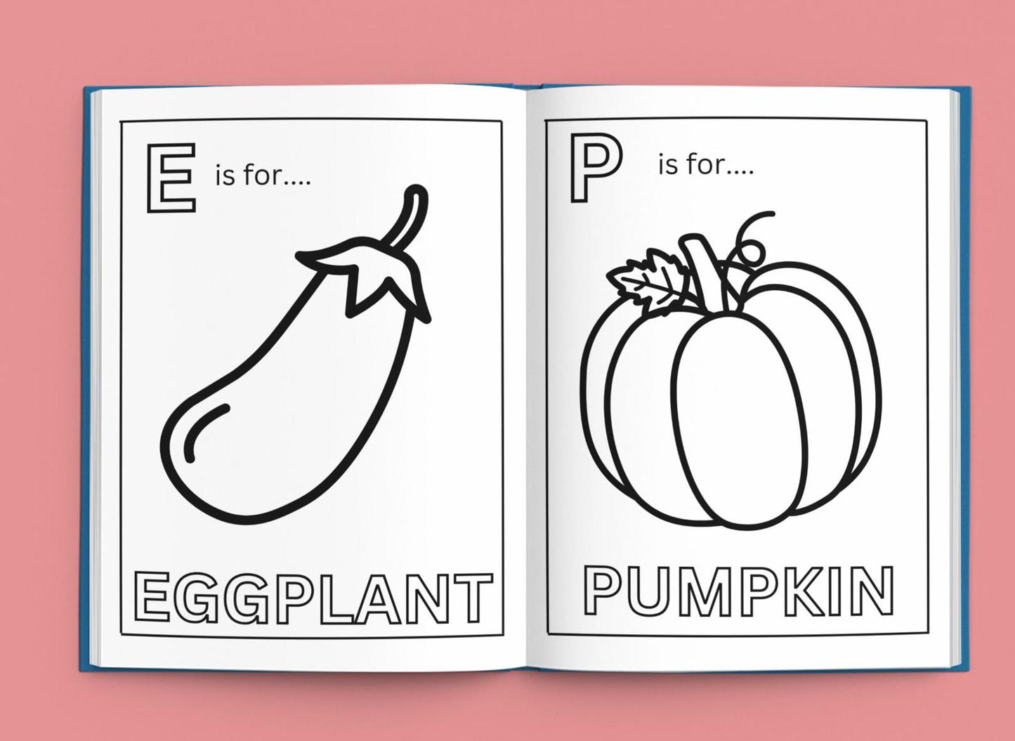 Vegetable Alphabet Coloring Pages for Kids: Homeschool Education (PDF Download)
