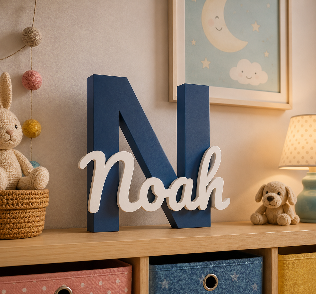 Personalized Monogram 3D Name Sign