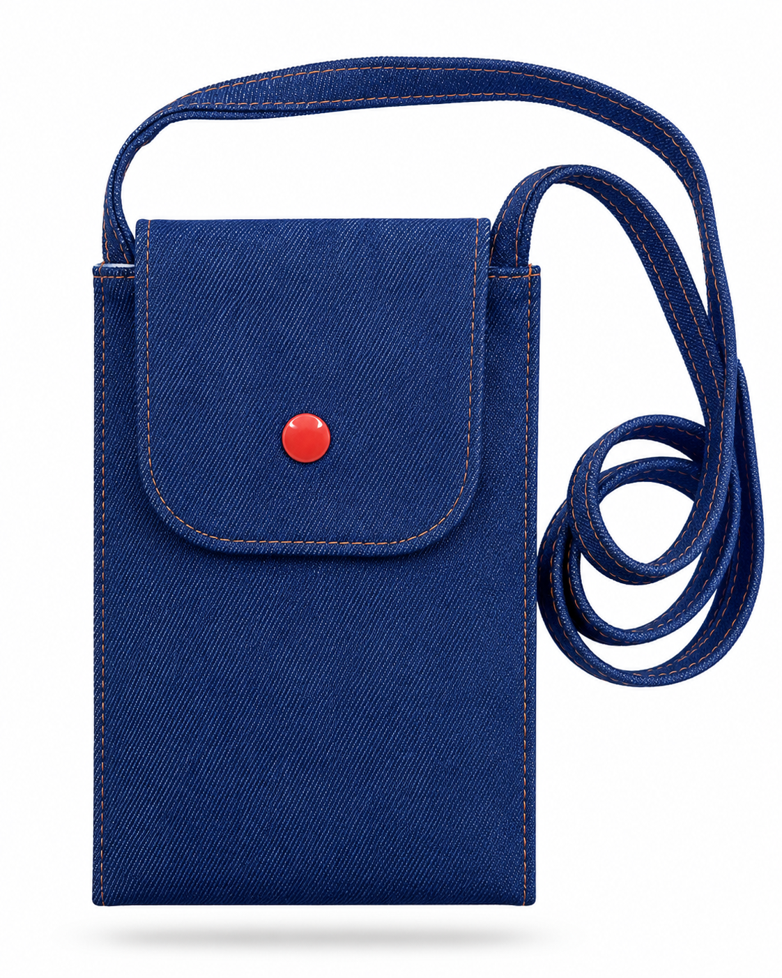 Blue Denim Crossbody bag with 7 pockets