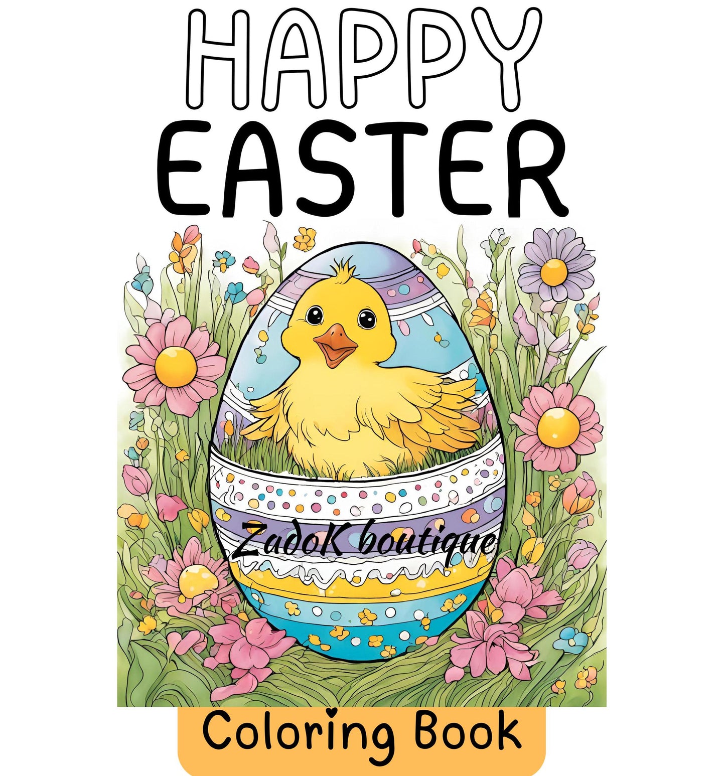 Easter Coloring Book for Kids: 20 Printable Pages (PDF Download)