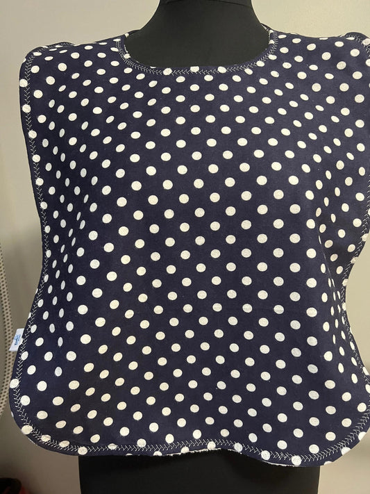 Flannel & Terry Towel Adult Bib: Special Needs Clothing Protector