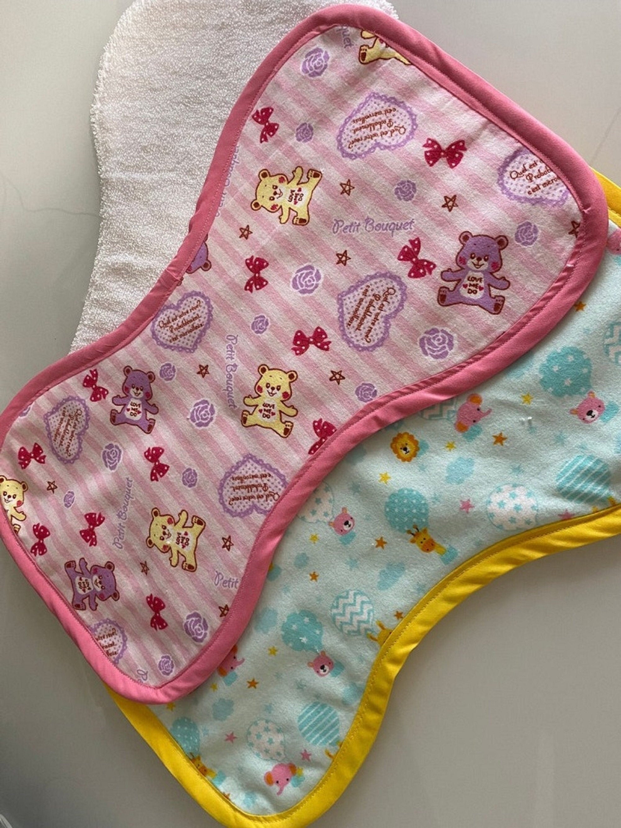 Baby Burp Cloth - Contoured with bias