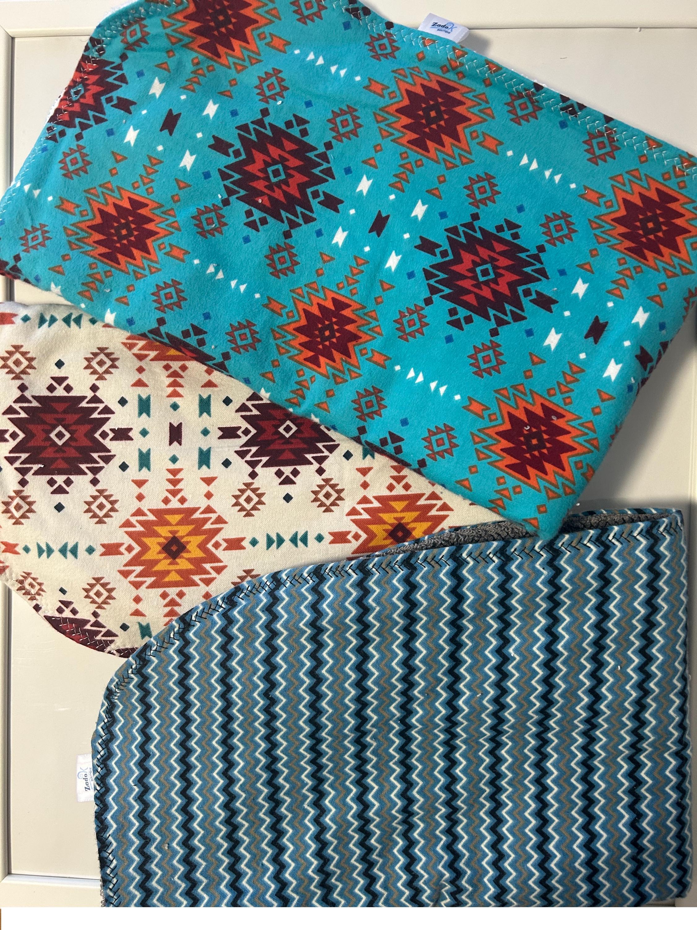 Adult Bib: Flannel & Terry Towel - Clothing Protector | Bib Protective Aprons