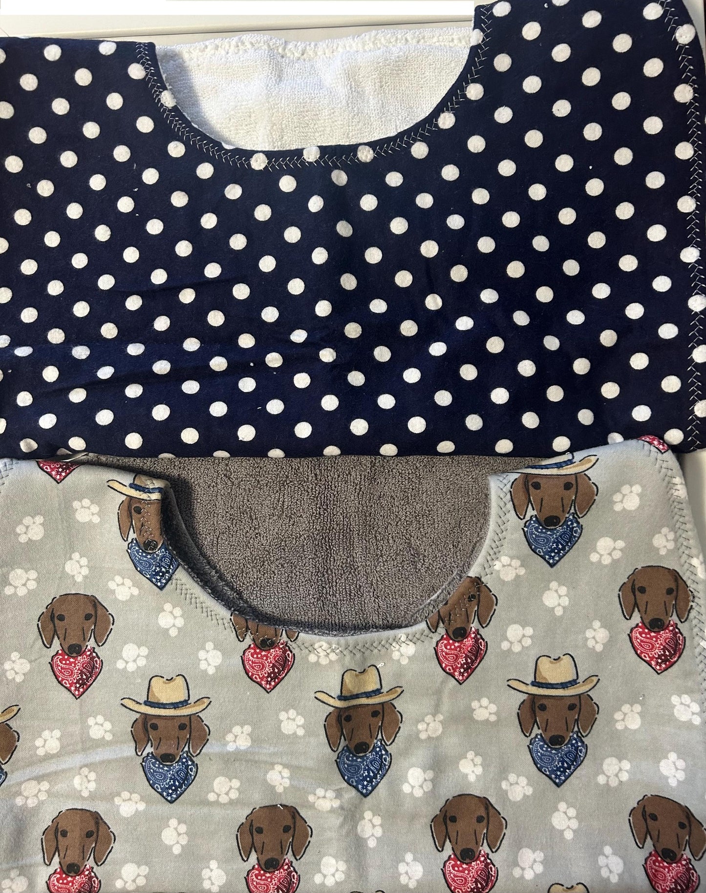 Flannel & Terry Towel Adult Bib: Special Needs Clothing Protector