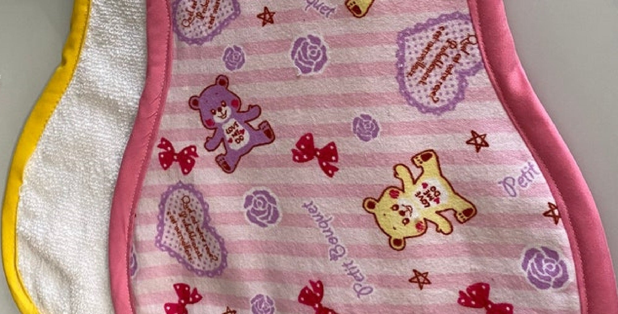 Baby Burp Cloth - Contoured with bias