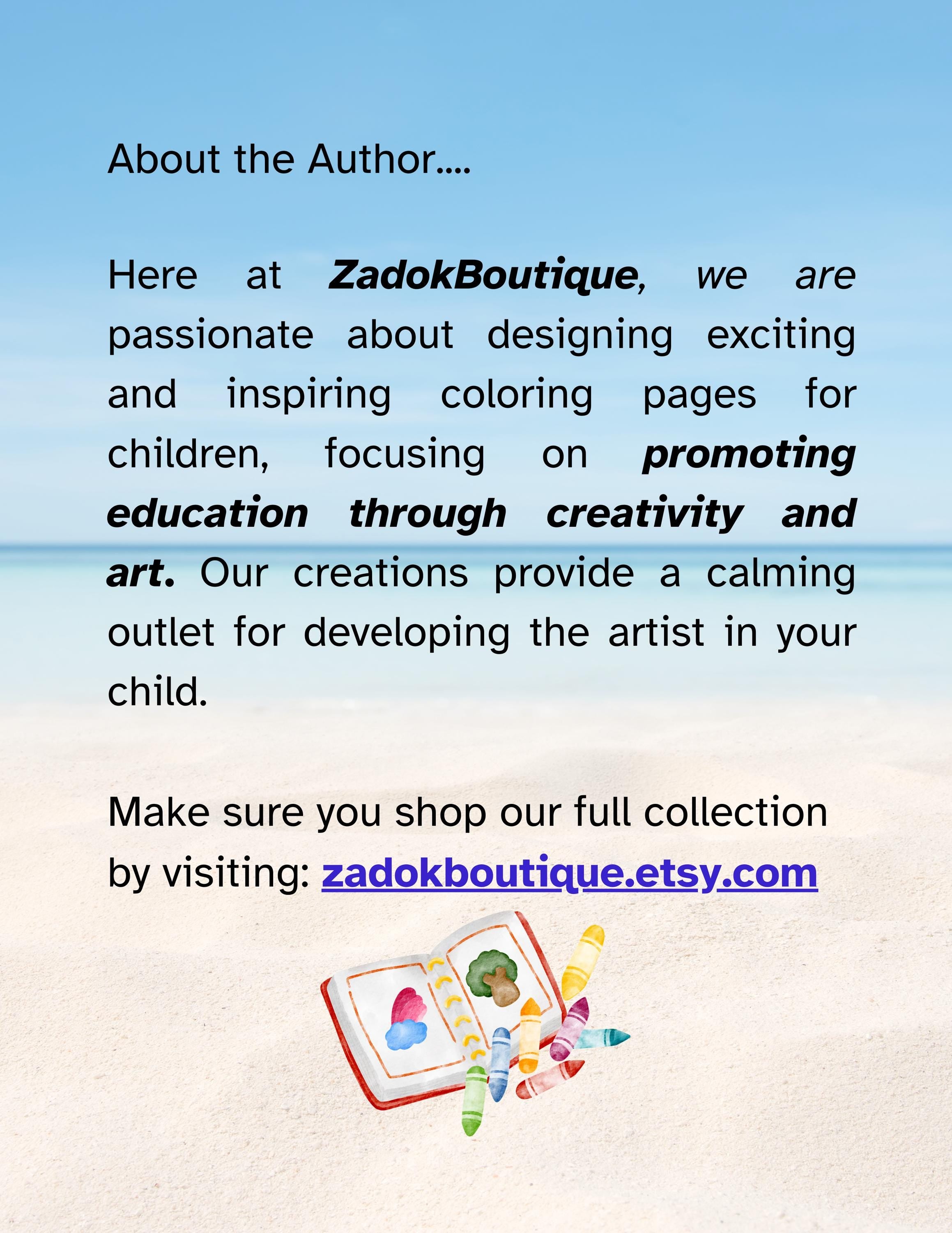 Sea World Coloring Pages A-Z: Children's Alphabet (PDF Download)