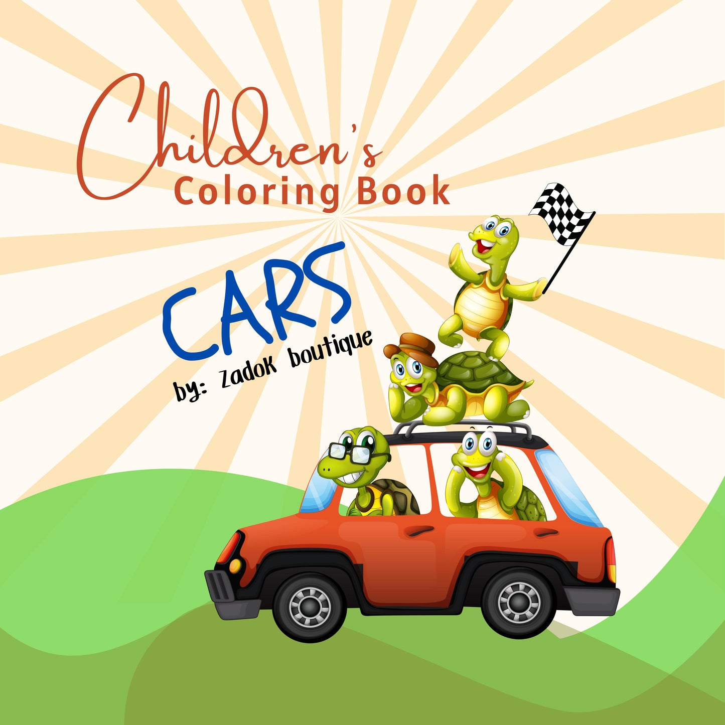 Cars and Trucks Coloring Pages A-Z: Educational Art (PDF Download)