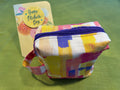 Boxy Makeup Bag - Yellow & Purple