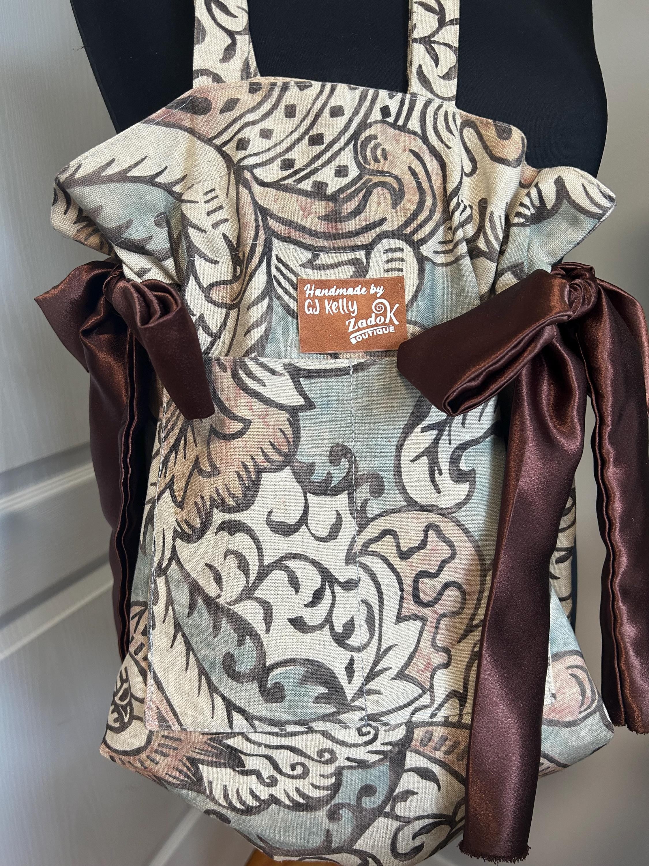 Drawstring Tote with Bows