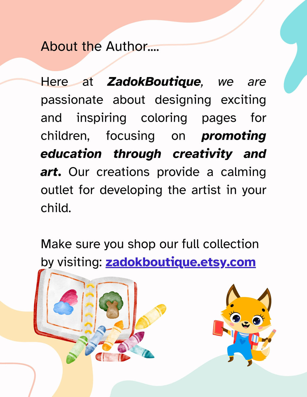 Animals A-Z Coloring Pages: Kids Alphabet, Homeschool (PDF Download)