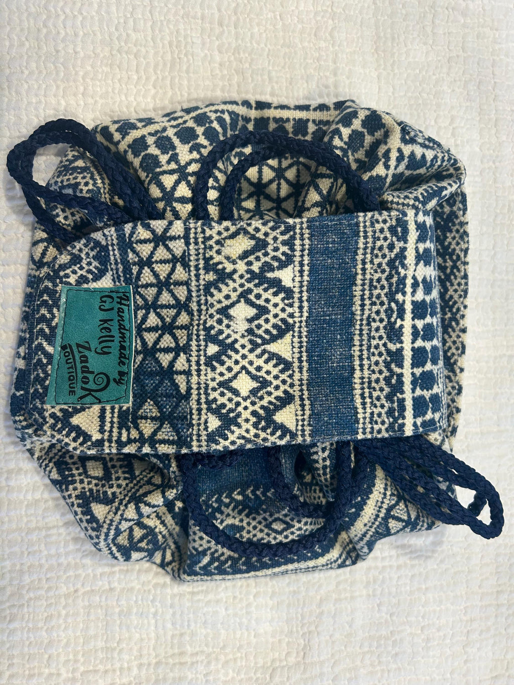 Handmade HAKAN design Makeup Bag: Drawstring Cosmetic Organizer