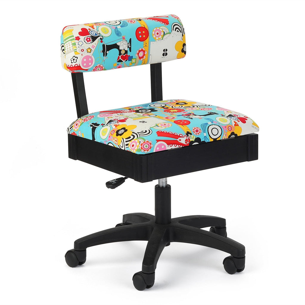 Arrow Hydraulic Height Adjustable Sewing | Office Chair - Sew Wow Sew Now