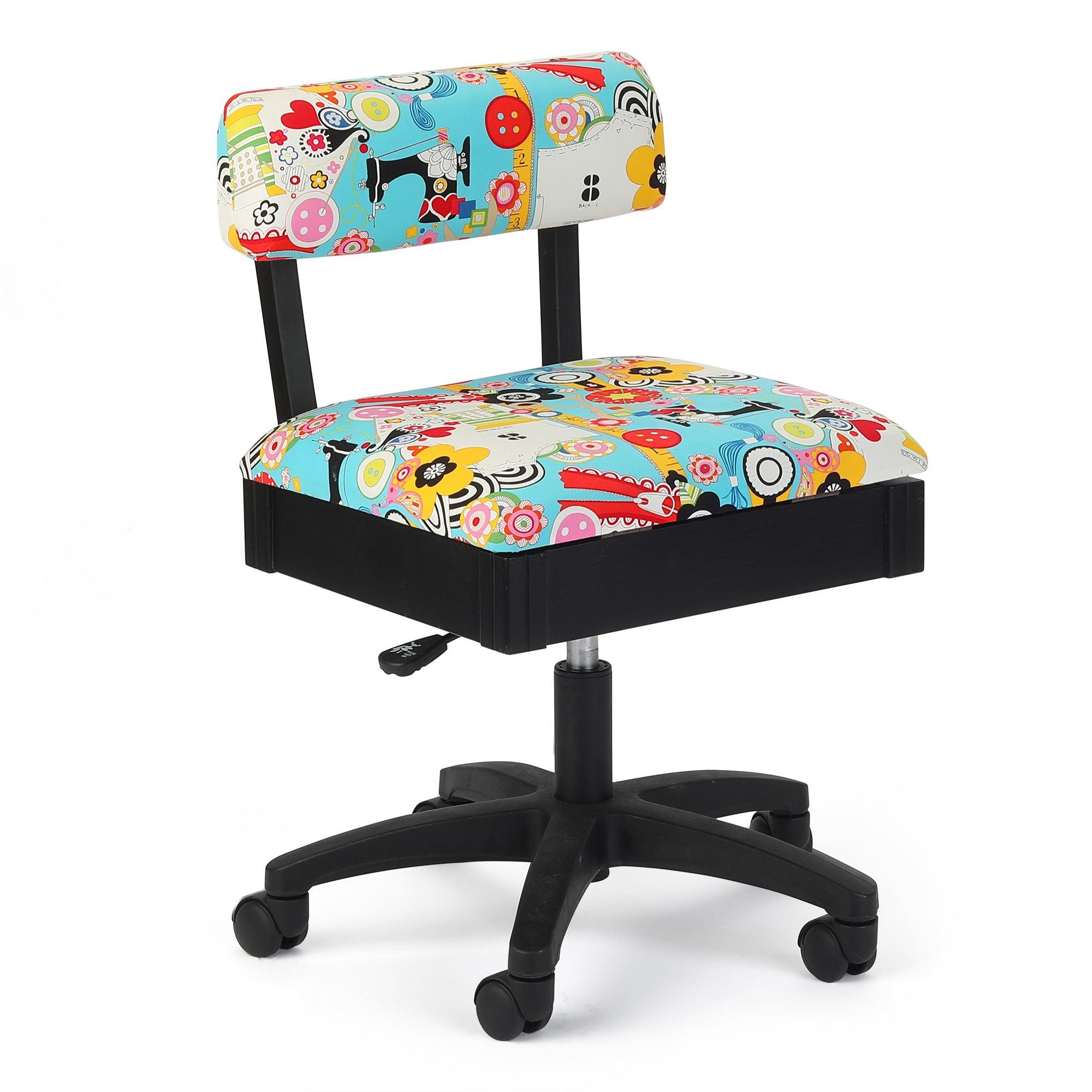 Arrow Hydraulic Height Adjustable Sewing | Office Chair - Sew Wow Sew Now