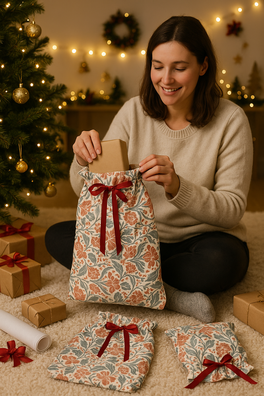 Fabric Gift bags - One of a Kind