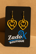 Earrings: Hearts Entwined