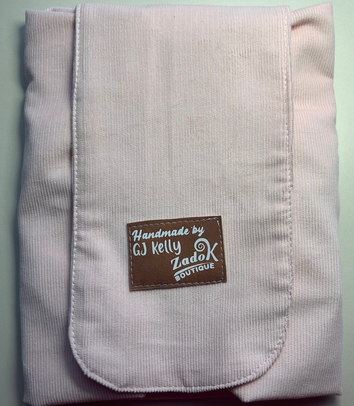 Open-Flat | Cinch-up Makeup Bag - BLUSH Corduroy