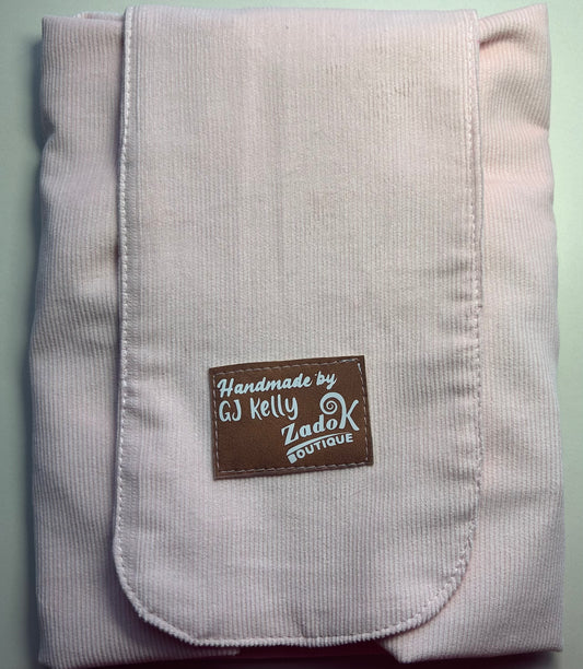 Open-Flat | Cinch-up Makeup Bag - BLUSH Corduroy