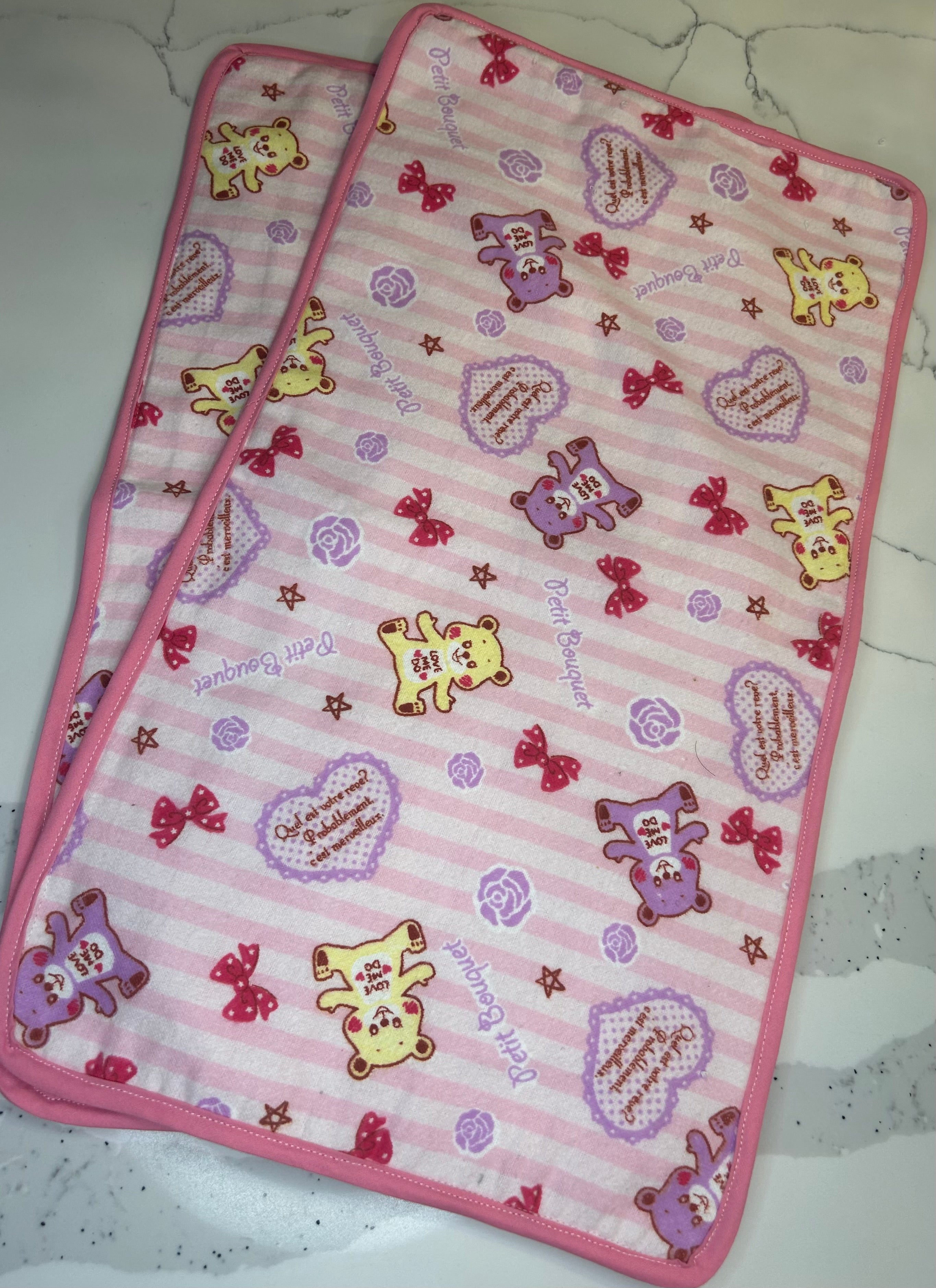 Baby Burp Cloth - Rectangular with Bias