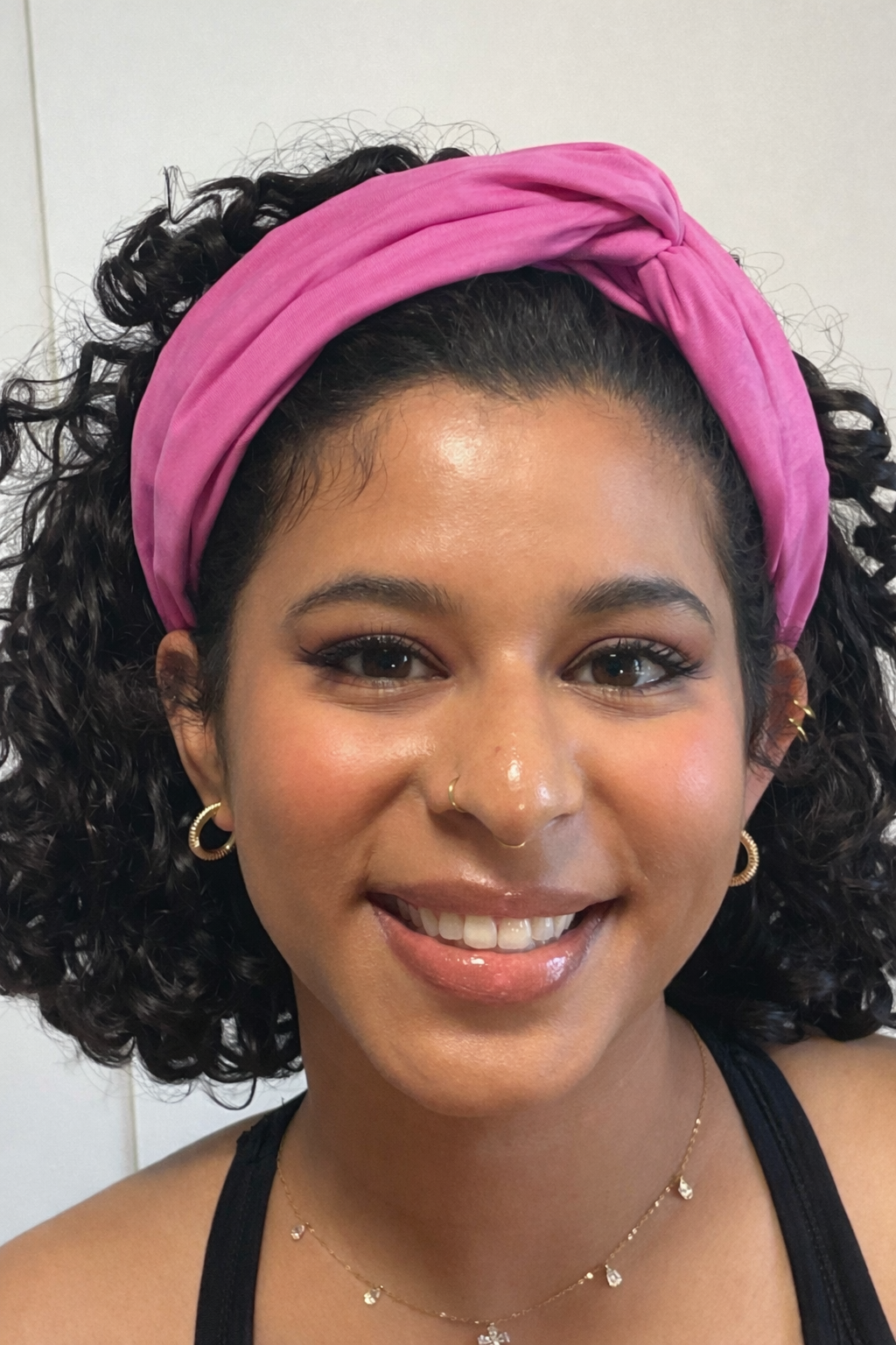 Knotted Headband-Candy Pink