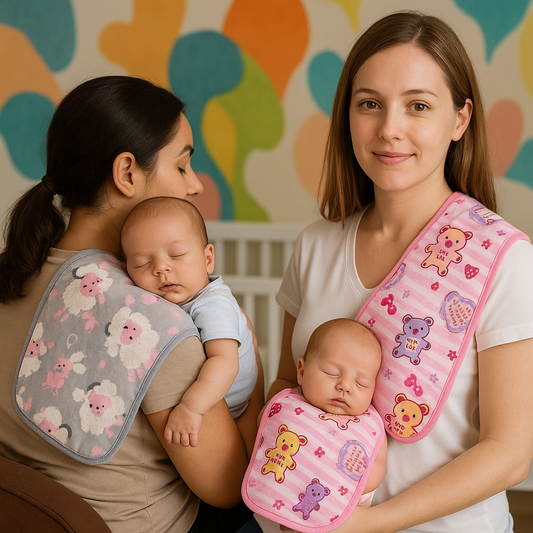 Baby Burp Cloth - Rectangular with Bias