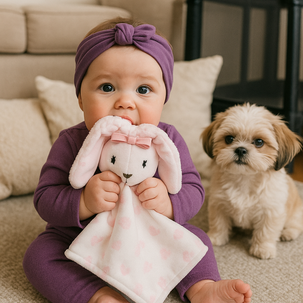Bunny Lovey Comforter