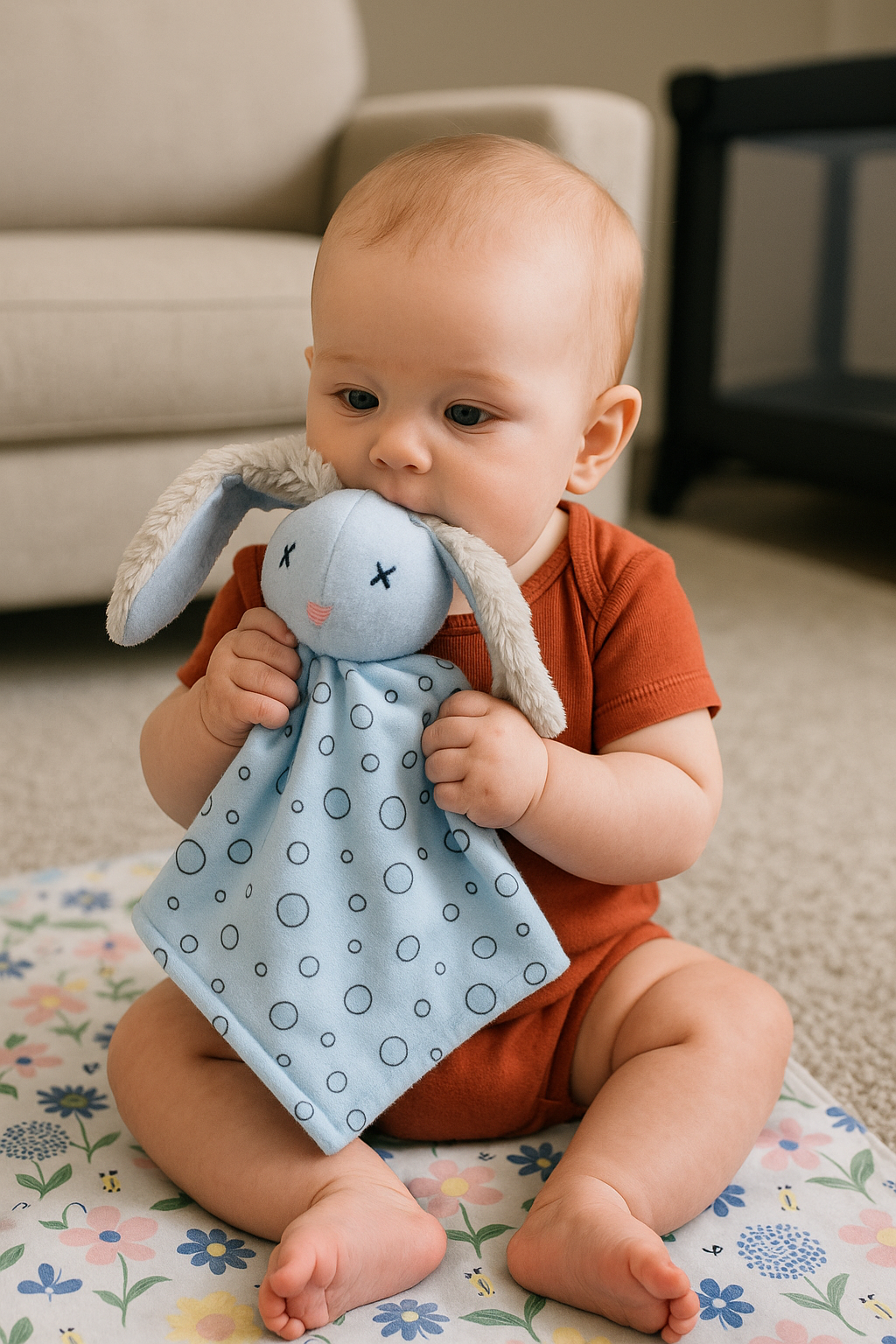 Bunny Lovey Comforter