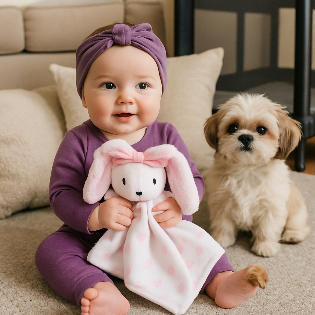Bunny Lovey Comforter