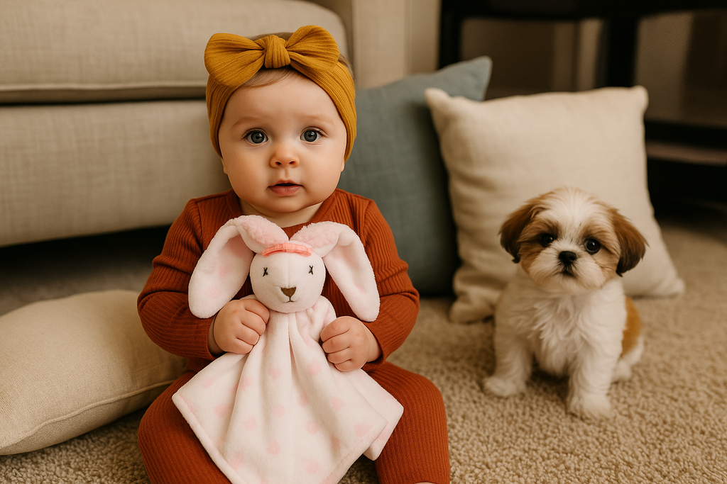 Bunny Lovey Comforter