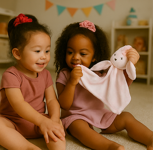 Bunny Lovey Comforter