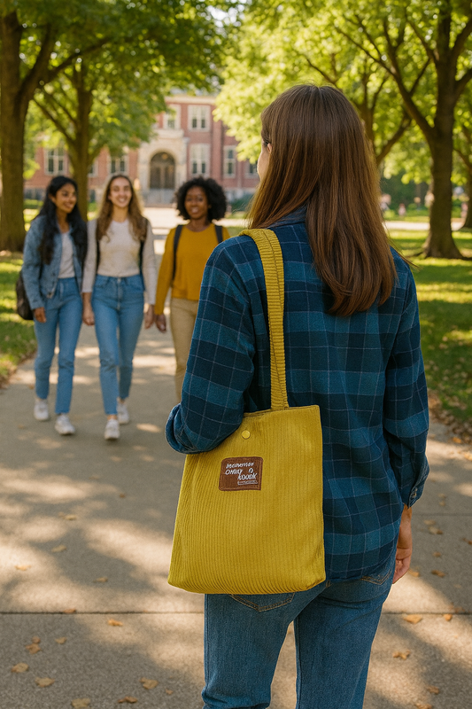 Corduroy Tote Bag: Medium | 10 x 10 inches