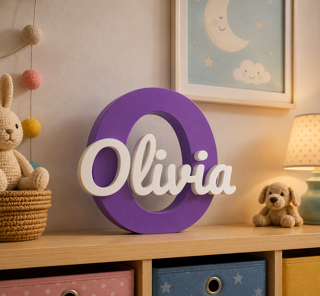 Personalized Monogram 3D Name Sign