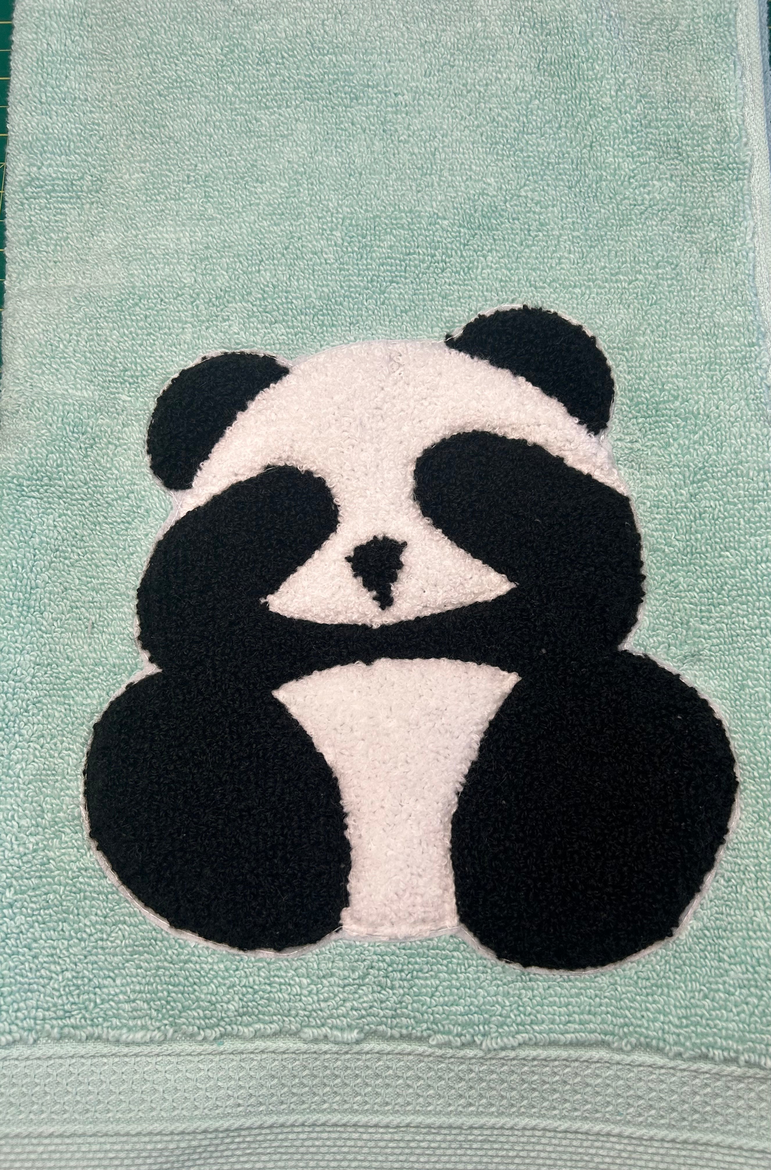 Panda Motif Baby|Toddler Bath Towel – 27x52 inches; 100% Cotton, Ultra-Soft & Quick Dry  – Large, baby bath or swim time | baby gift