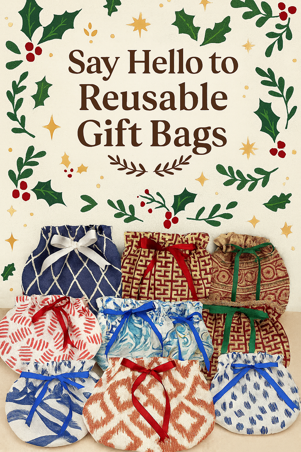 Fabric Gift bags - One of a Kind