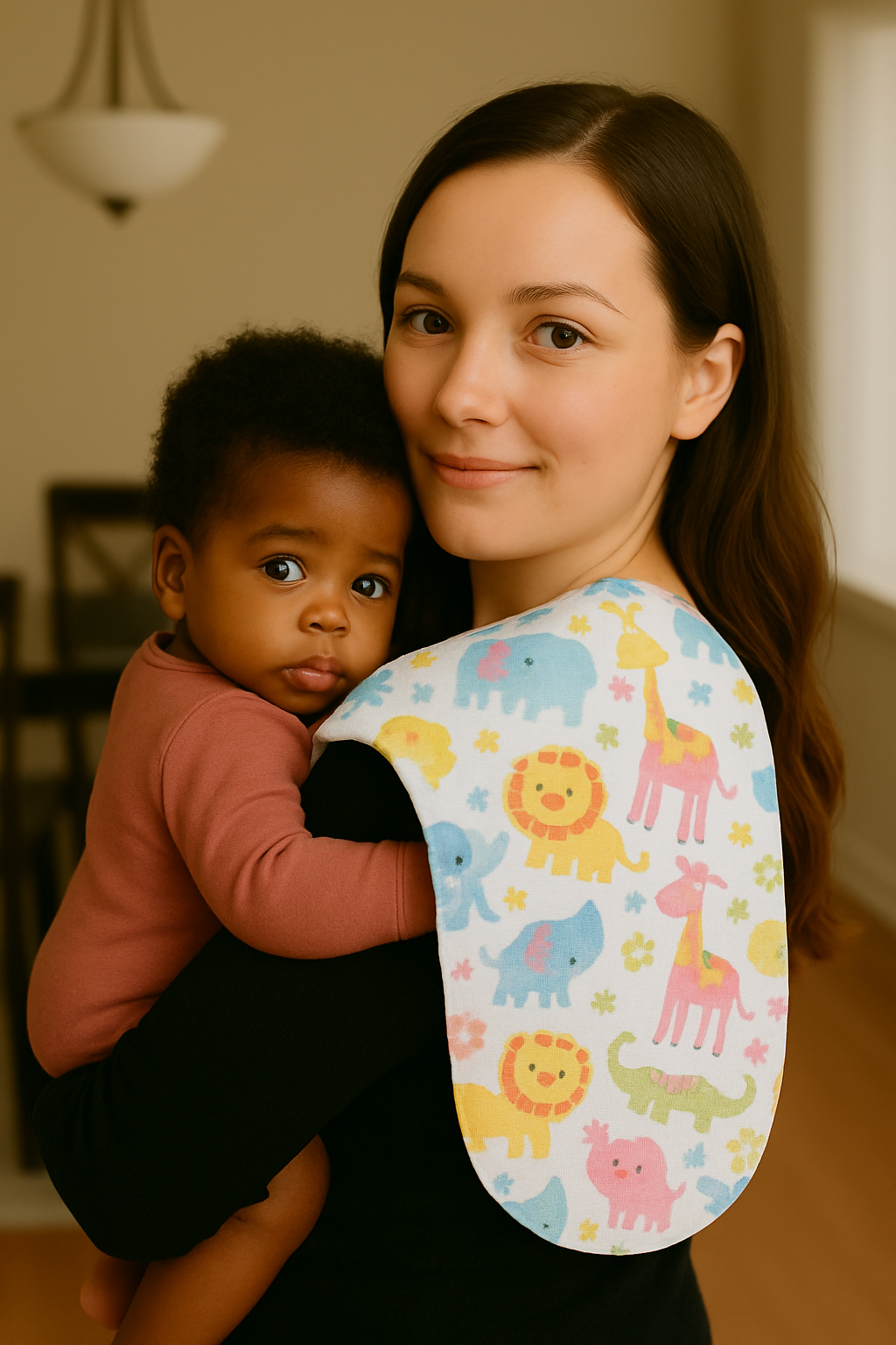 Contoured Baby Burp Cloth