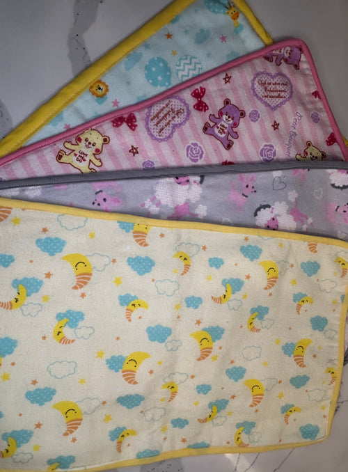 Baby Burp Cloth - Rectangular with Bias