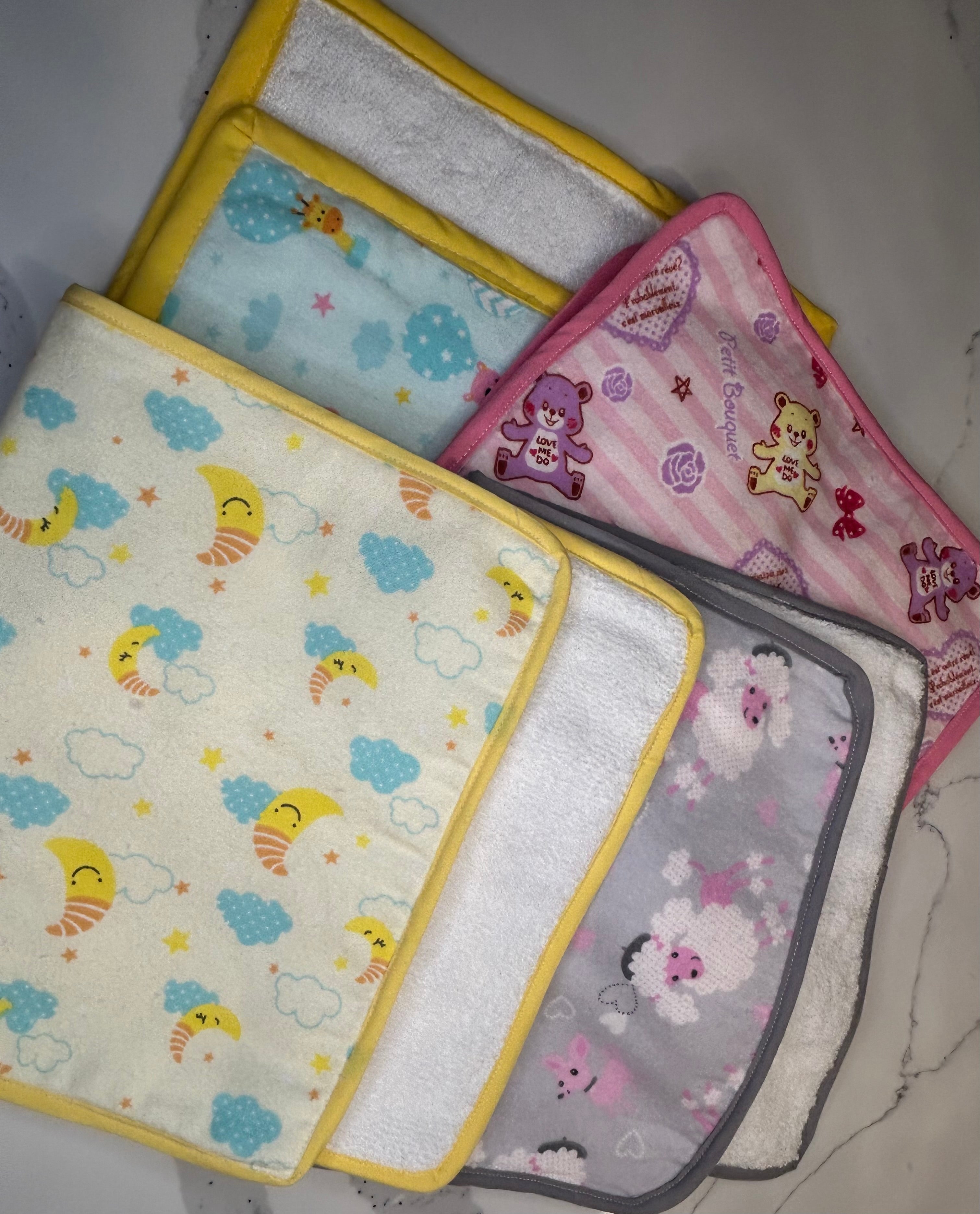 Baby Burp Cloth - Rectangular with Bias