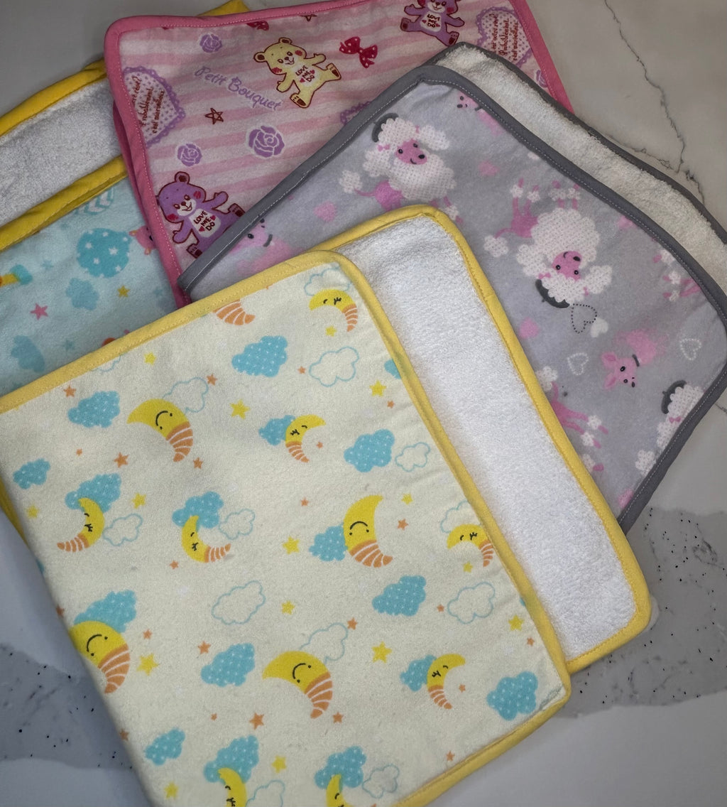 Baby Burp Cloth - Rectangular with Bias
