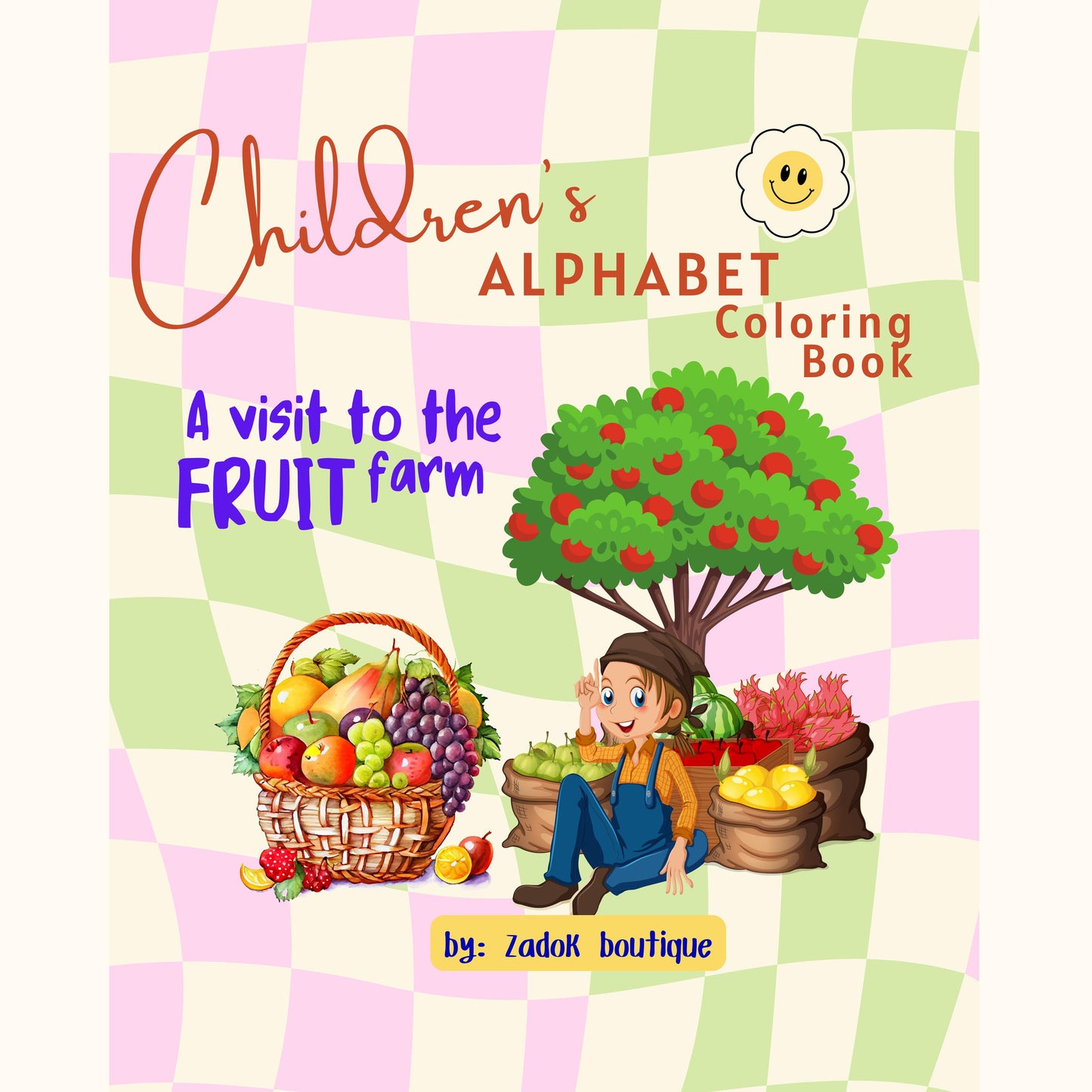 Fruit A-Z Coloring Pages for Kids: Homeschool & Preschool (PDF Download)