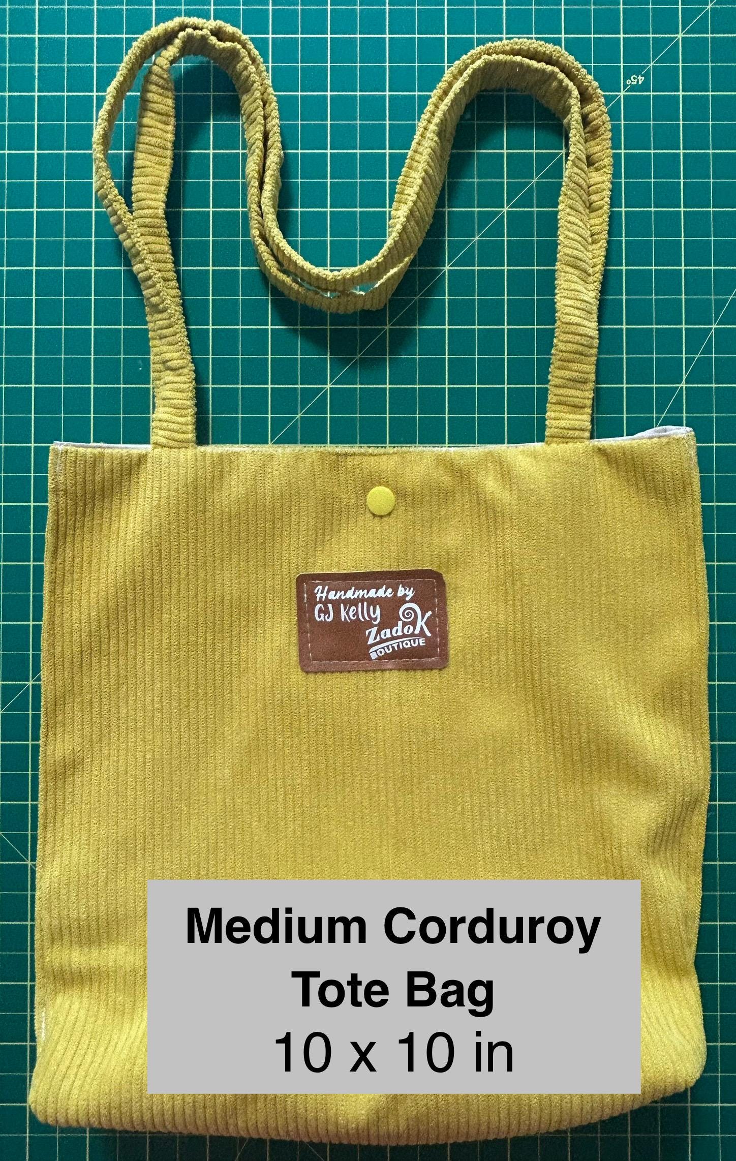 Corduroy Tote Bag: Medium