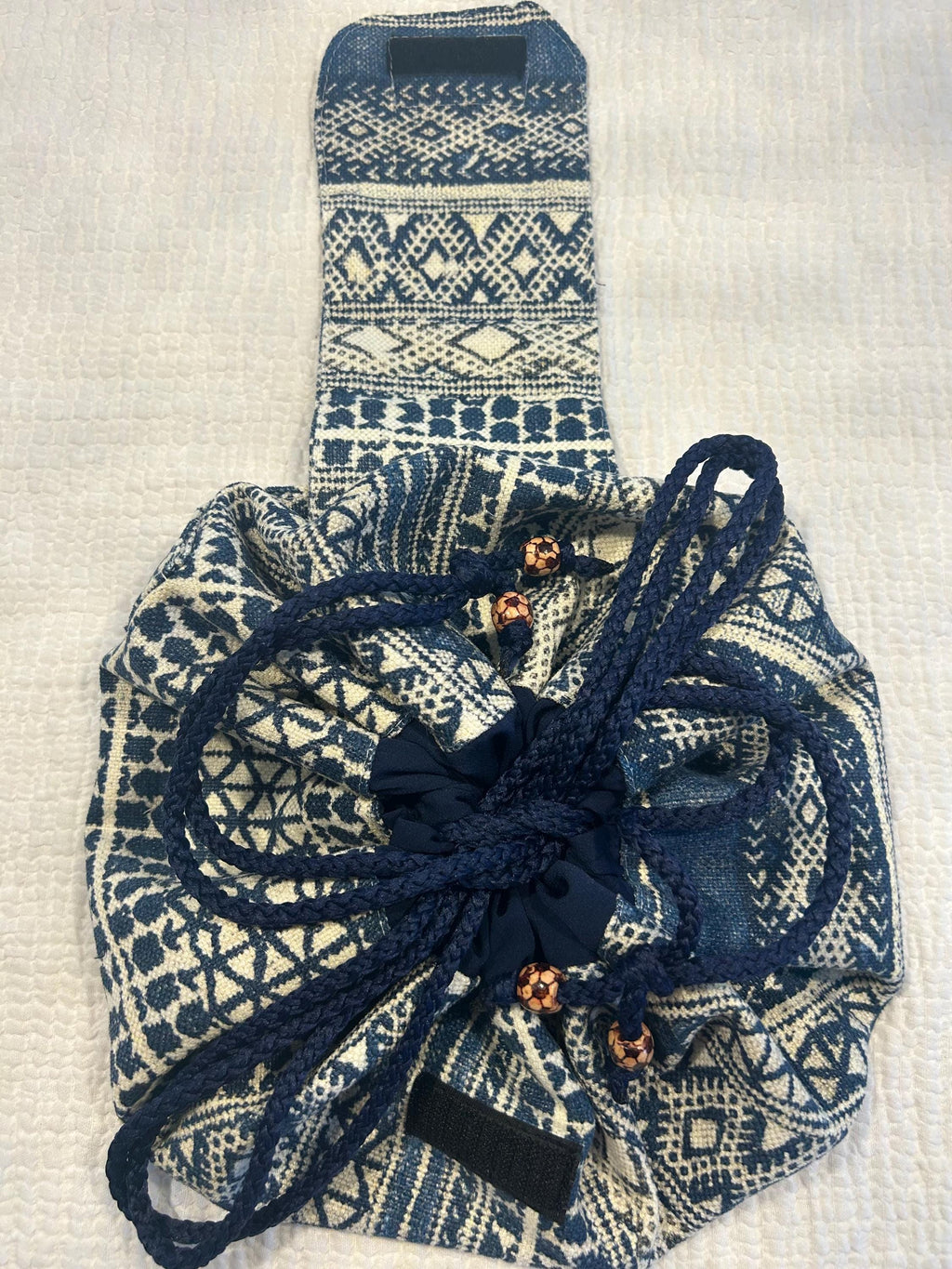 Handmade HAKAN design Makeup Bag: Drawstring Cosmetic Organizer