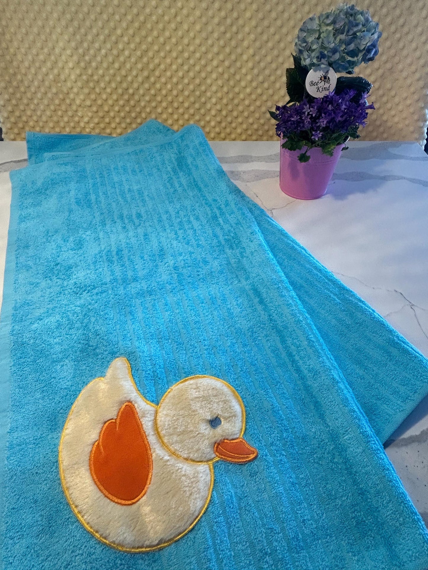 Duckling Baby Bath Towel: Large, Absorbent, Low Lint (30 x 54 in)