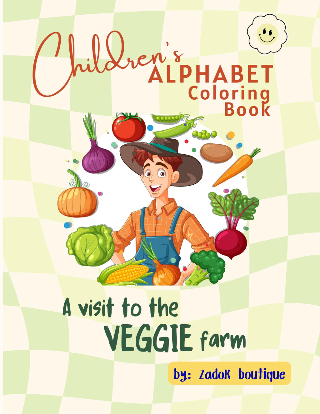 Vegetable Alphabet Coloring Pages for Kids: Homeschool Education (PDF Download)