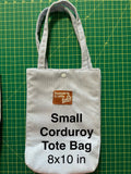 Corduroy Tote Bag: Small