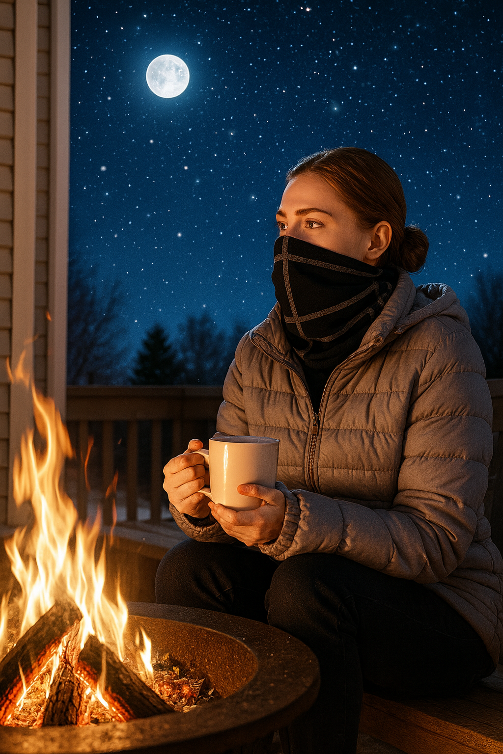 Neck Warmer | Gaiter - Grey Black Checks