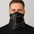 Neck Warmer | Gaiter - Grey Black Checks
