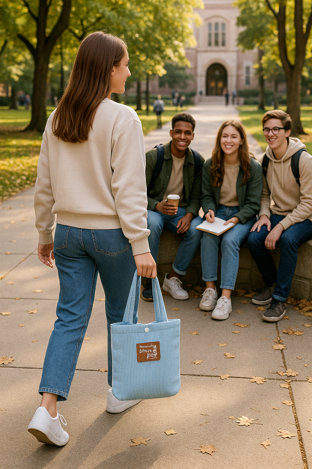 Corduroy Tote Bag: Small